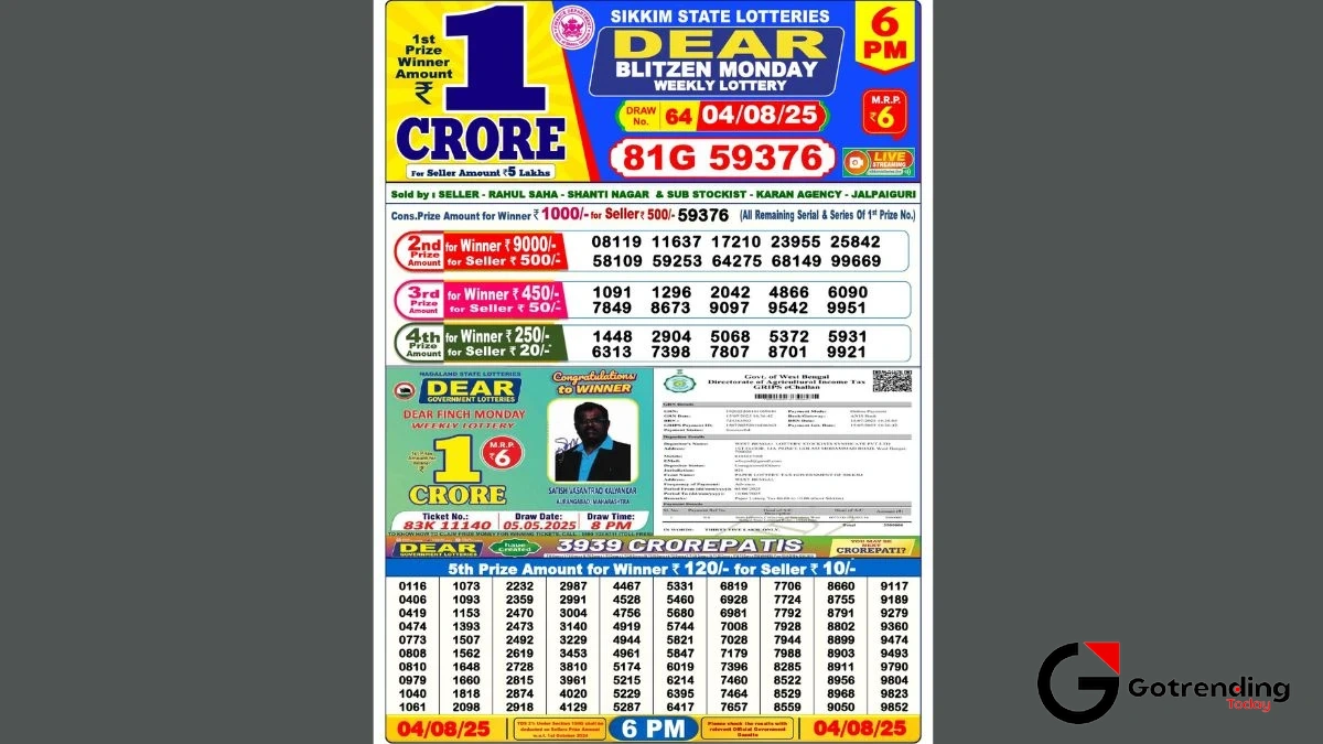 lottery result