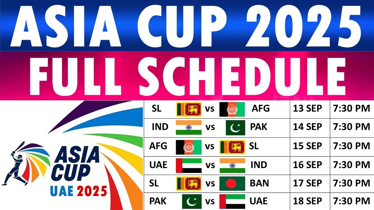 asia cup schedule 2025