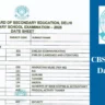cbse board exam date sheet class 10