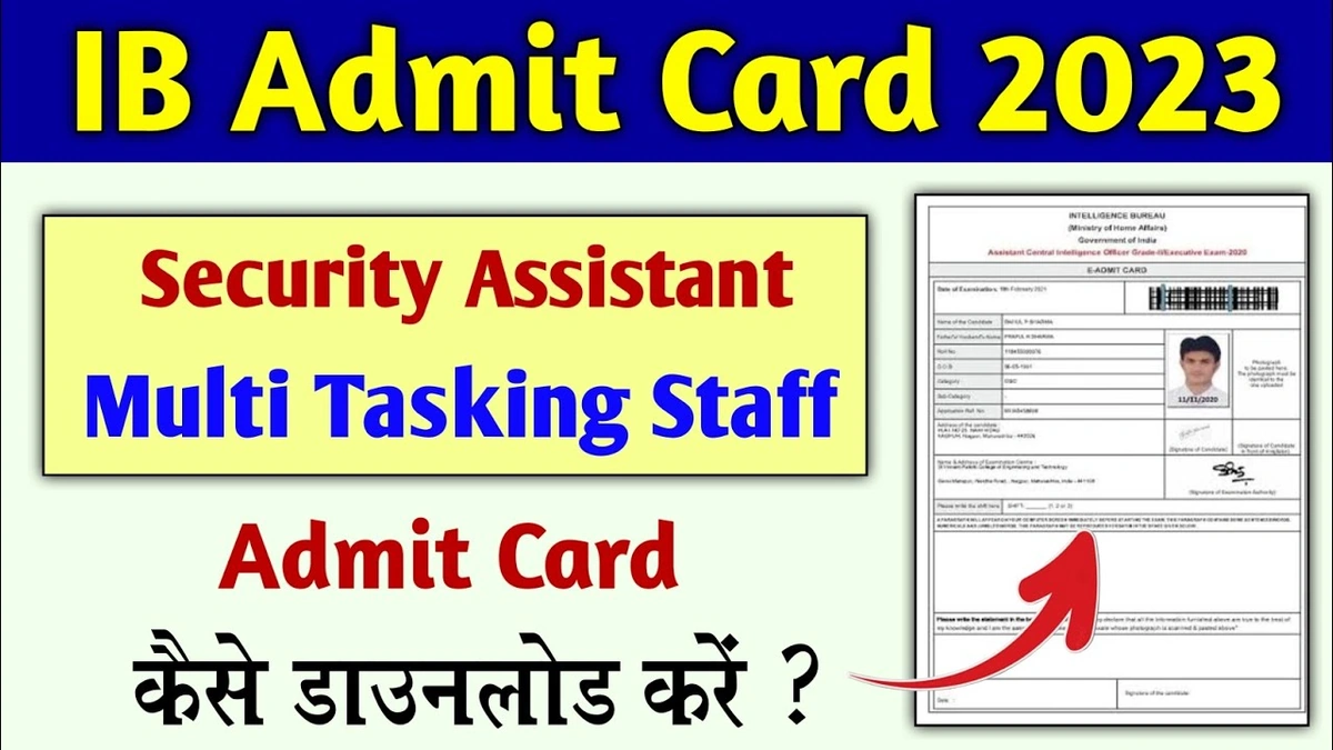 ib security assistant admit card