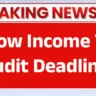 income tax audit report due date