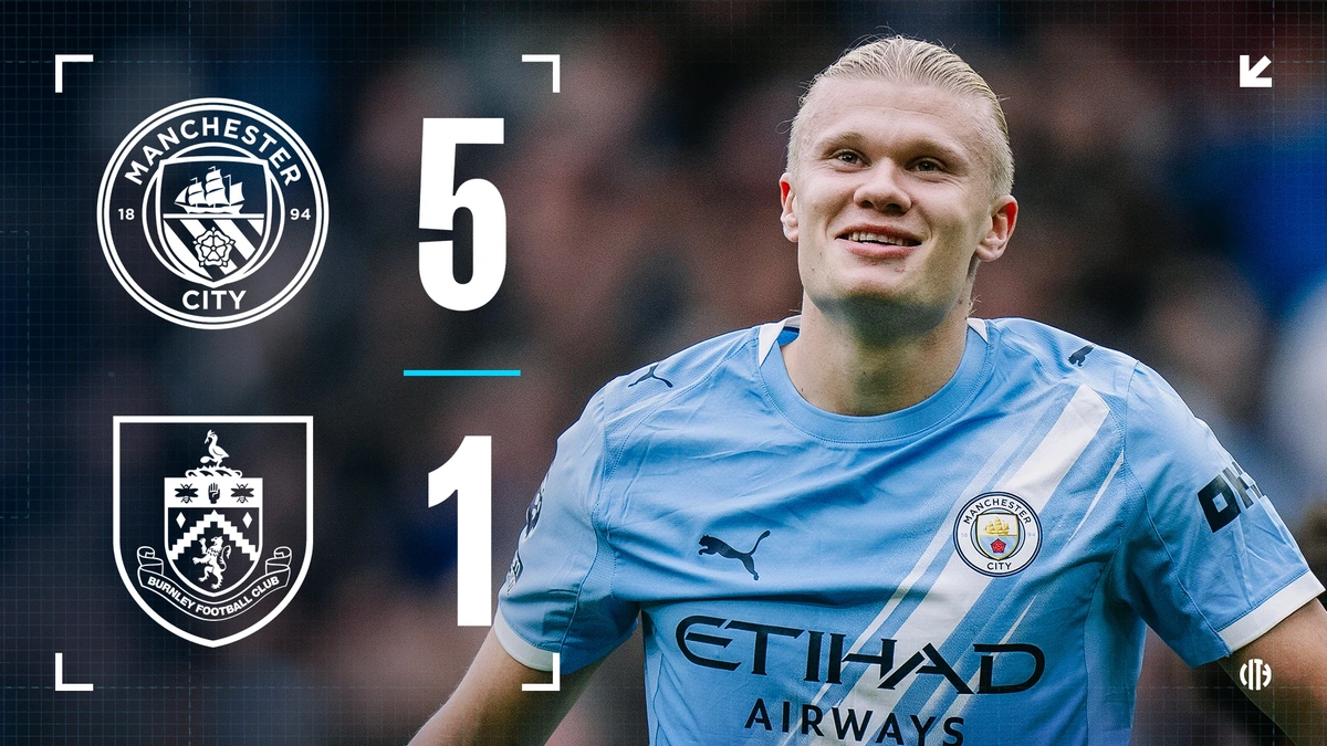 man city vs burnley f.c. timeline