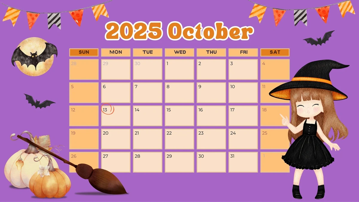 october 2025 calendar