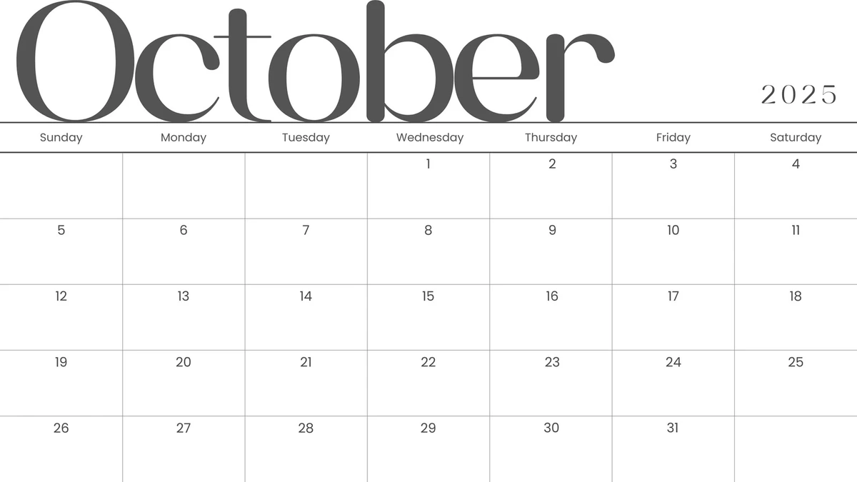 october 2025