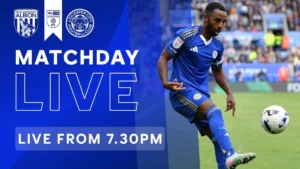 west brom vs leicester city timeline