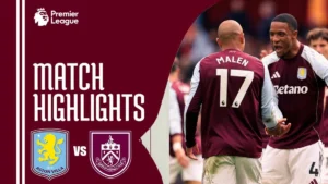 Aston Villa vs Burnley timeline