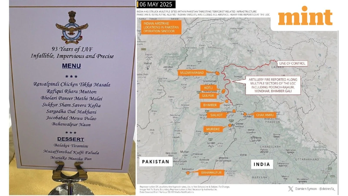 IAF Menu Celebrates Operation Sindoor and Balakot Airstrike 2 Operation Sindoor and a Taste of Triumph