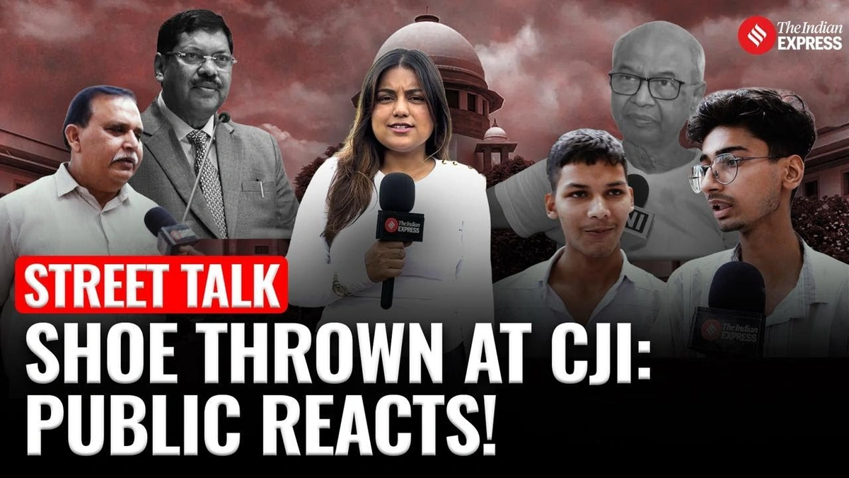 shoe thrown at CJI