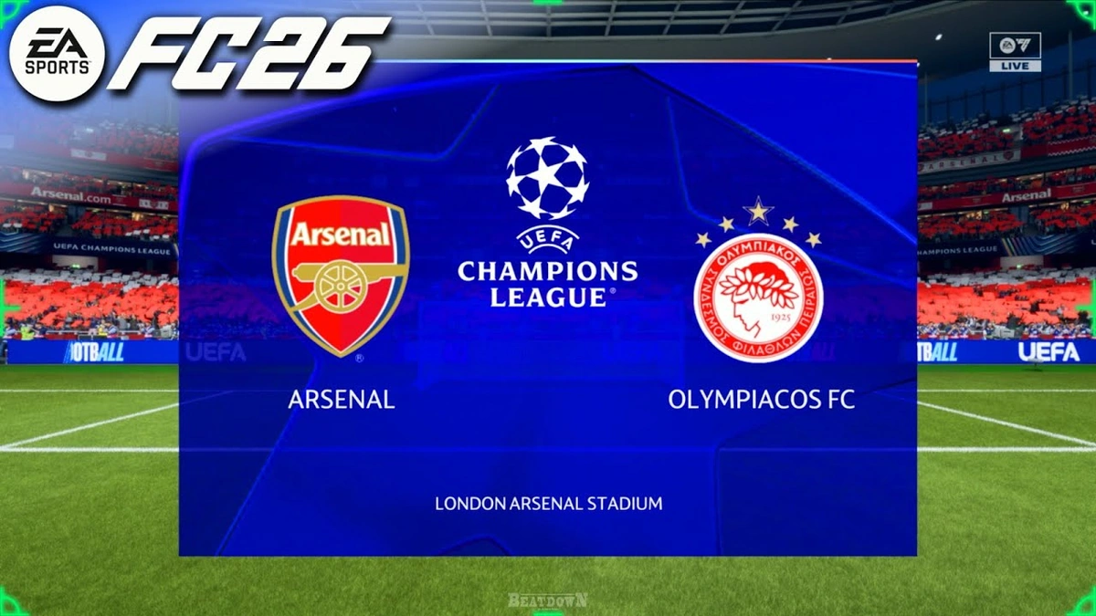 arsenal f.c. vs olympiacos f.c. timeline