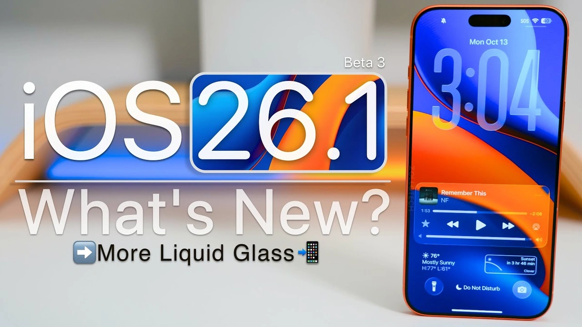 iOS 26.1 Beta 3 | Reviewing Features, Fixes, and Updates 2 What's New in iOS 26.1 Beta 3? A Deep Dive